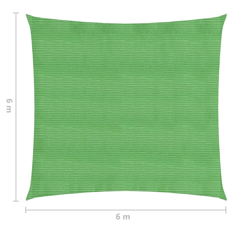 Voile d'ombrage 160 g/m² vert clair 6 x 6 m PEHD 02_0009401