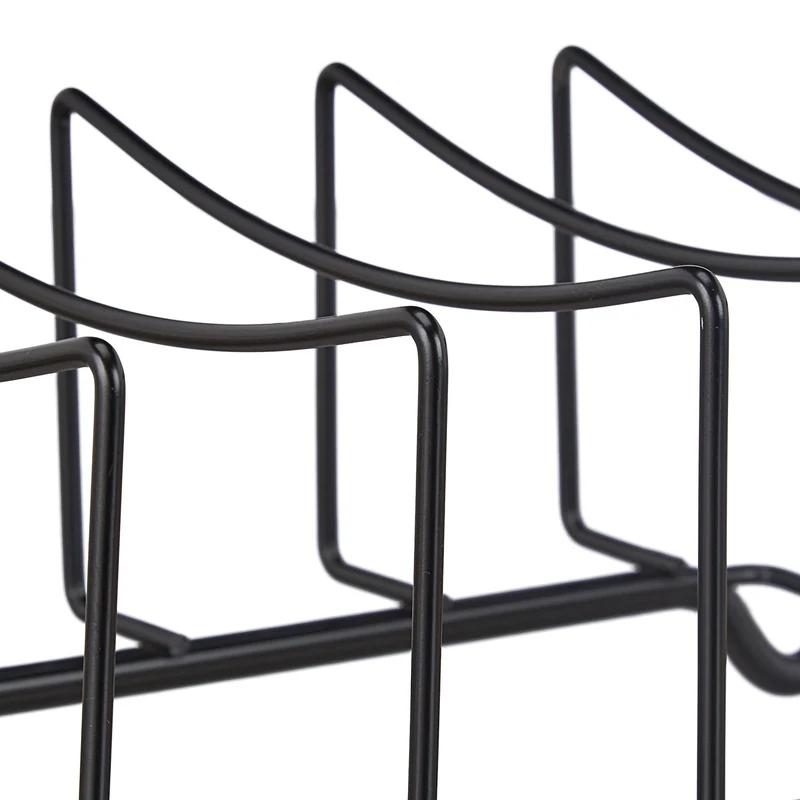 Support de côtes à barbecue 30 x 20 x 10 cm cuisson uniforme transport pratique en acier inoxydable argenté 13_0011943