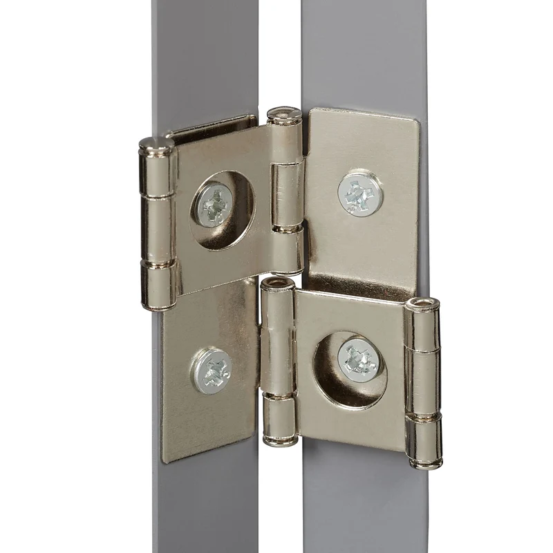Barrière de sécurité réglable pour animaux domestiques 70 x 60 cm facile à installer en métal gris 13_0011437