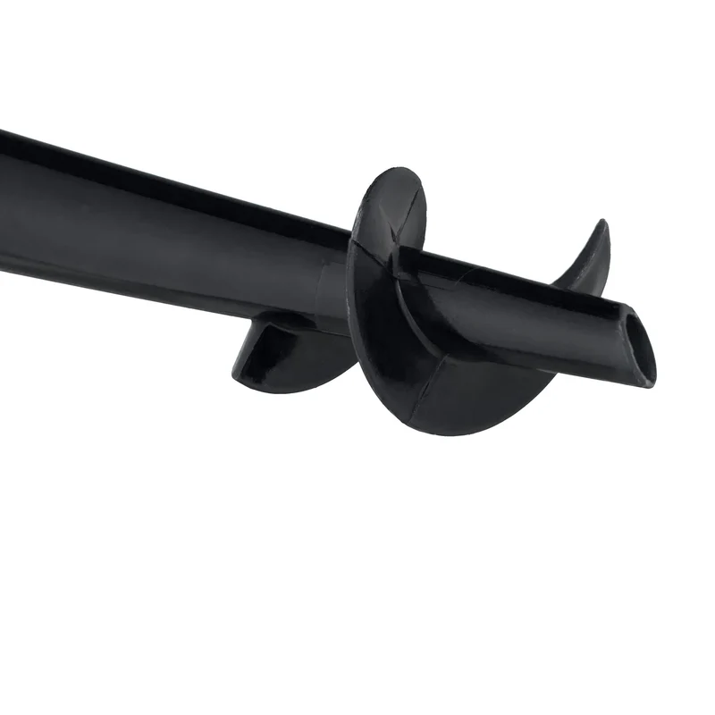 Pied de parasol à visser léger solide jardin terrasse camping plage 25 x 25 x 20 cm en plastique noir 13_0012000