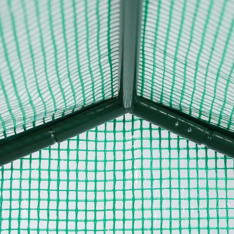 Serre de jardin haute en plastique 200 x 120 x 200 cm stable et idéale pour les tomates en PE translucide 13_0011980