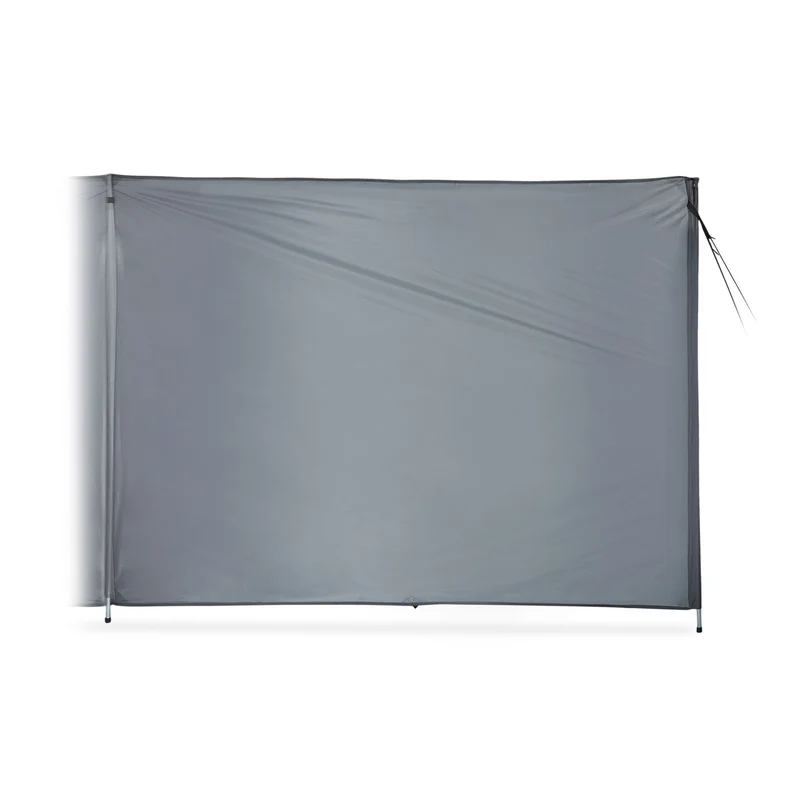 Brise-vue et auvent pliable idéal plage camping 400 x 160 cm stable et hydrofuge en polyester beige 13_0010823