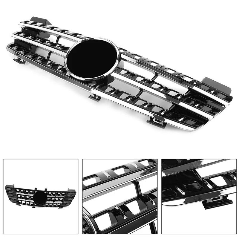 Calandre Premium Mercedes ML W164 Chrome Noir 2005-2008