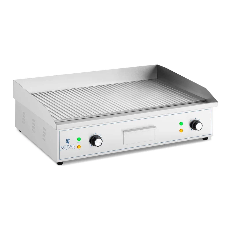 Plancha grill électrique rainurée 700 x 400 mm 4 400 watts 14_0004053