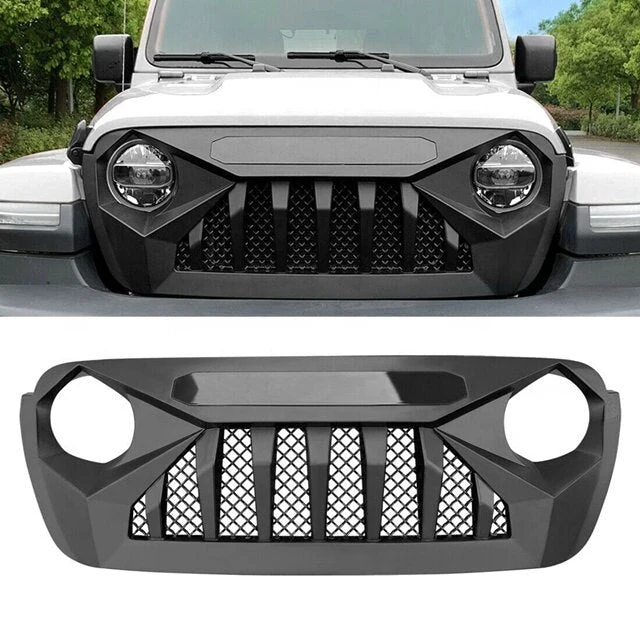 Calandre Mammoth Noir Mat Jeep Wrangler JL 2017-2021