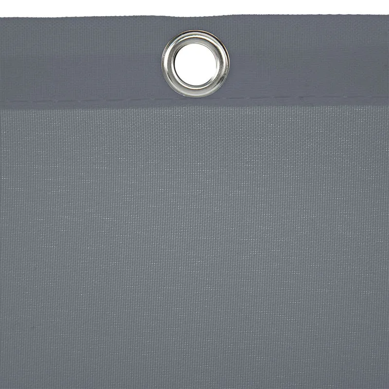 Voile d'ombrage rectangulaire 250 x 350 cm protection UV durable style extérieur en polyester gris 13_0010494