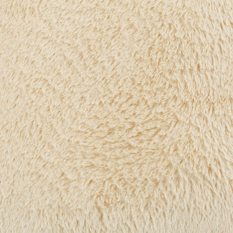 Lot de 2 coussins décoratifs agréable et moelleux salon chambre 35 x 40 x 12 cm en polyester beige 13_0009181