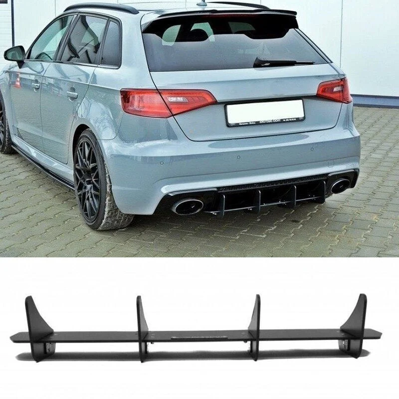 Diffuseur Arrière Ailettes Audi S3 RS3 8V