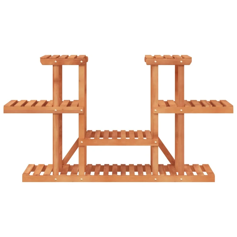Support à fleurs meuble plante 110 x 25 x 73 cm bois massif de sapin marron 02_0045198
