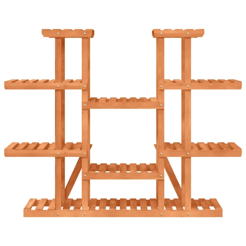 Support à fleurs meuble plante 110 x 25 x 110,5 cm bois massif de sapin marron 02_0045195