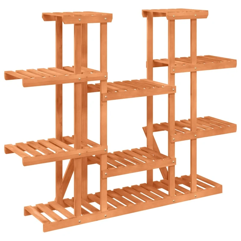 Support à fleurs meuble plante 110 x 25 x 110,5 cm bois massif de sapin marron 02_0045195