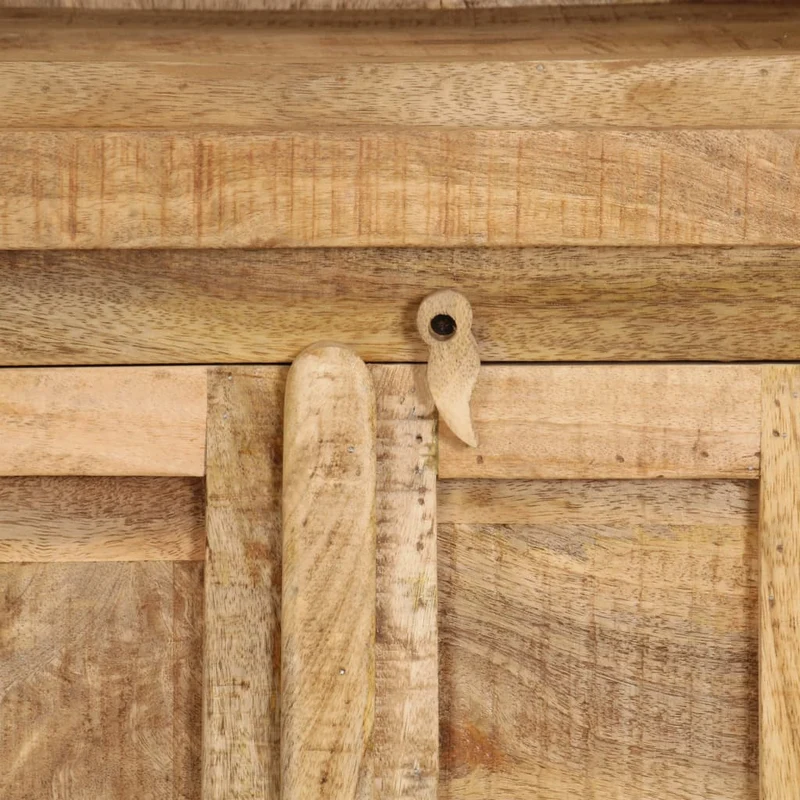 Étagère armoire meuble design bibliothèque 180 cm bois massif de manguier 2702065/2