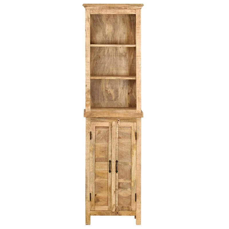 Étagère armoire meuble design bibliothèque 180 cm bois massif de manguier 2702065/2