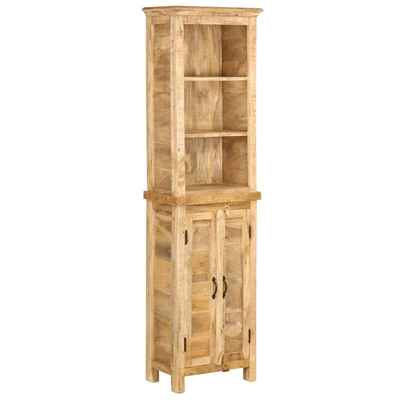 Étagère armoire meuble design bibliothèque 180 cm bois massif de manguier 2702065/2