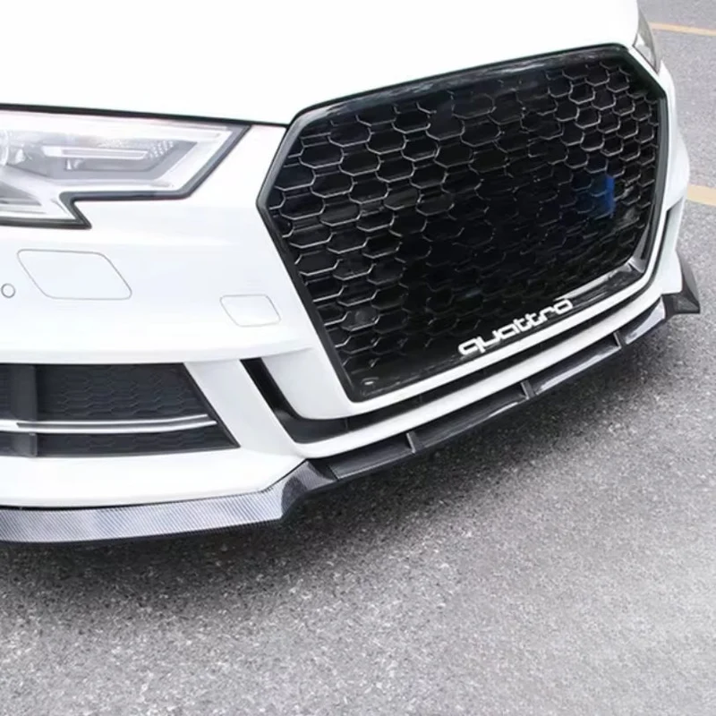 Lame Pare-Choc Avant Audi A3 S3 8V Noir Carbone