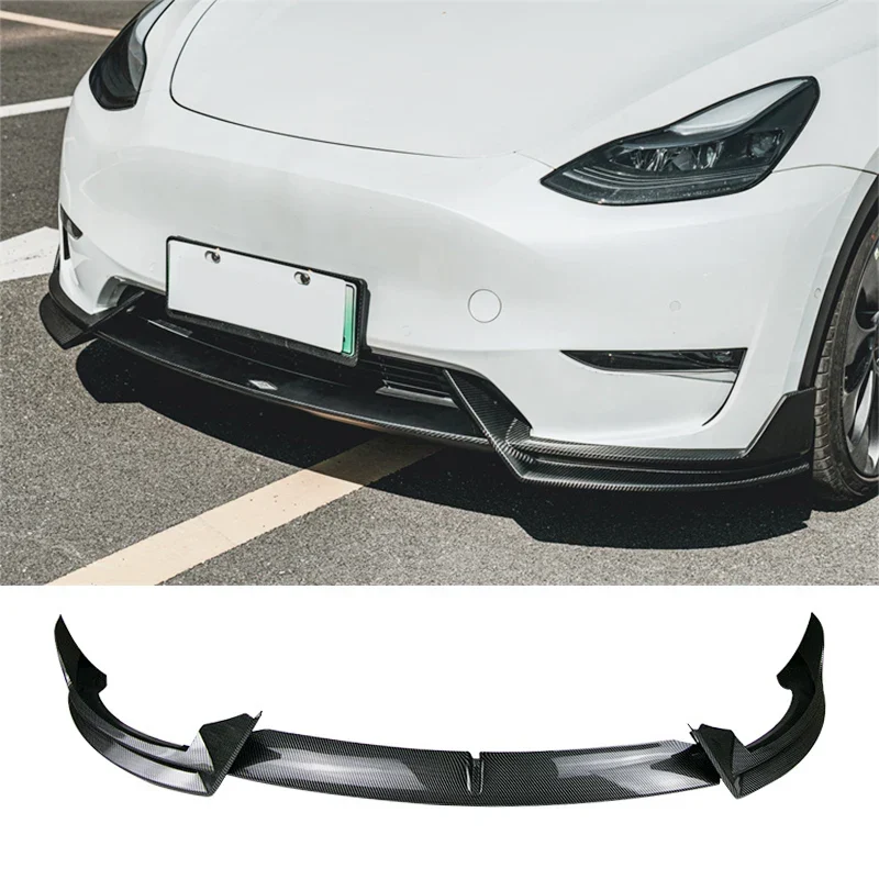 Spoiler Lame Avant Tesla Model 3 et Y Noir Mat