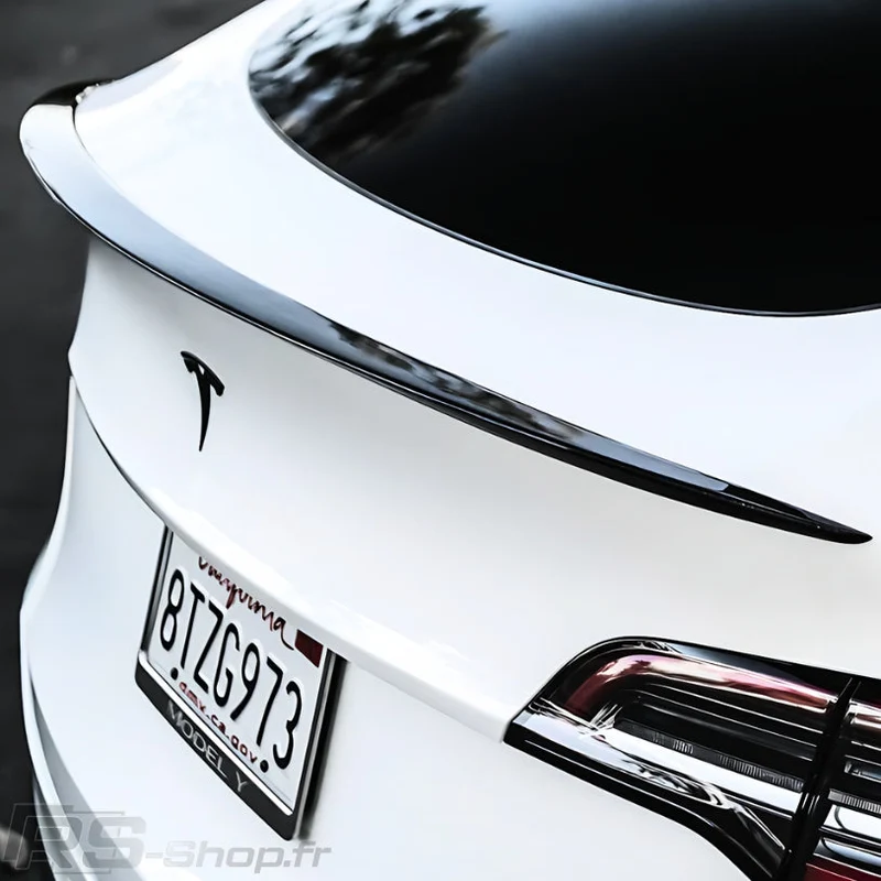 Spoiler Arrière Tesla Model 3 / Y Noir Mat Carbone