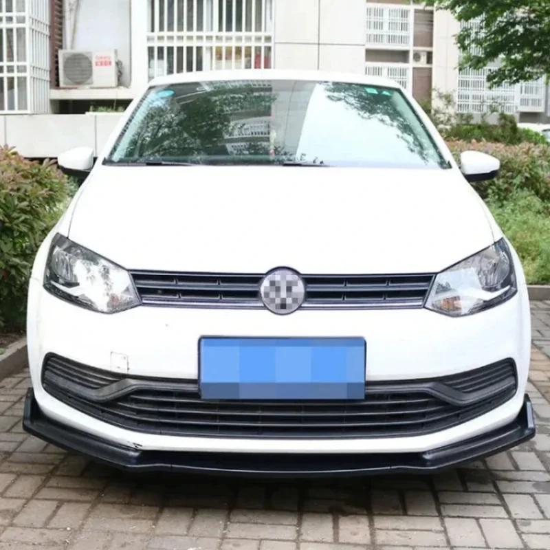 Lame Avant Pare-Choc VW Polo 6R 6C 2011-2020 Noir Carbone