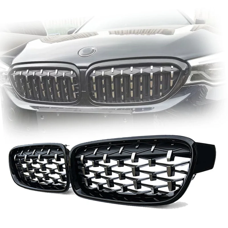 Calandre Diamond BMW Série 3 F30 2012-2018 Noir Argent