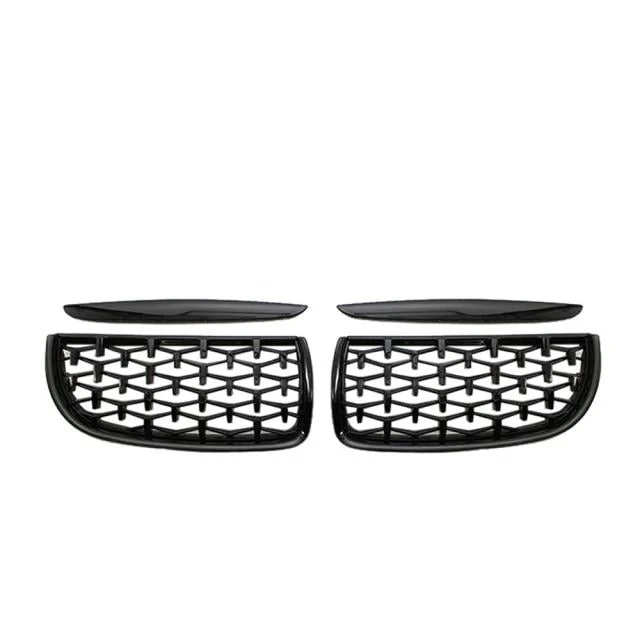 Calandre Diamond BMW Série 3 E90 2005-2008 Noir Argent