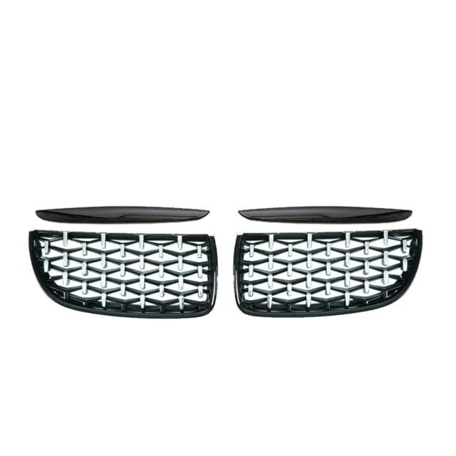 Calandre Diamond BMW Série 3 E90 2005-2008 Noir Argent