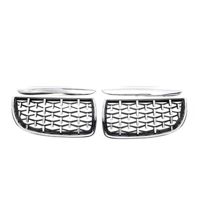 Calandre Diamond BMW Série 3 E90 2005-2008 Noir Argent
