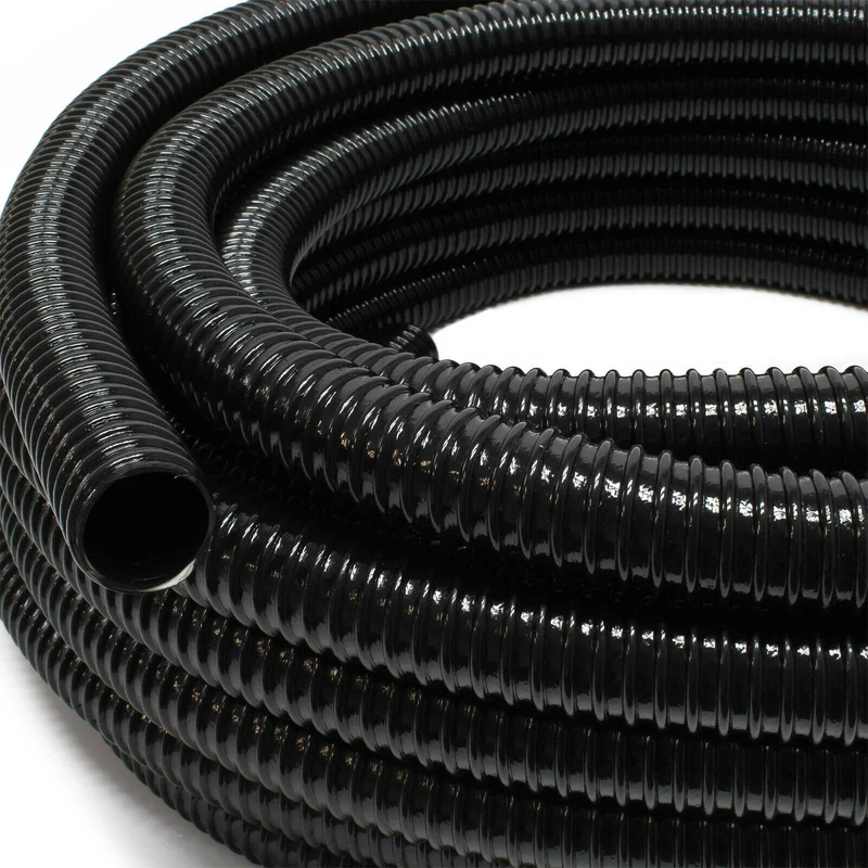Tuyau d'aspiration 5 m spiralé diamètre 19 mm (3/4") noir tuyau d'aspiration koi bassin noir 16_0001591