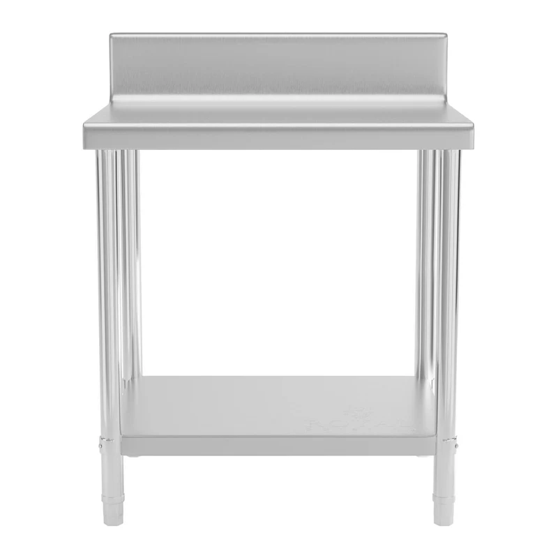 Table de travail cuisine professionnelle acier inox 60 x 60 cm capacité de charge de 150 kg 14_0003662