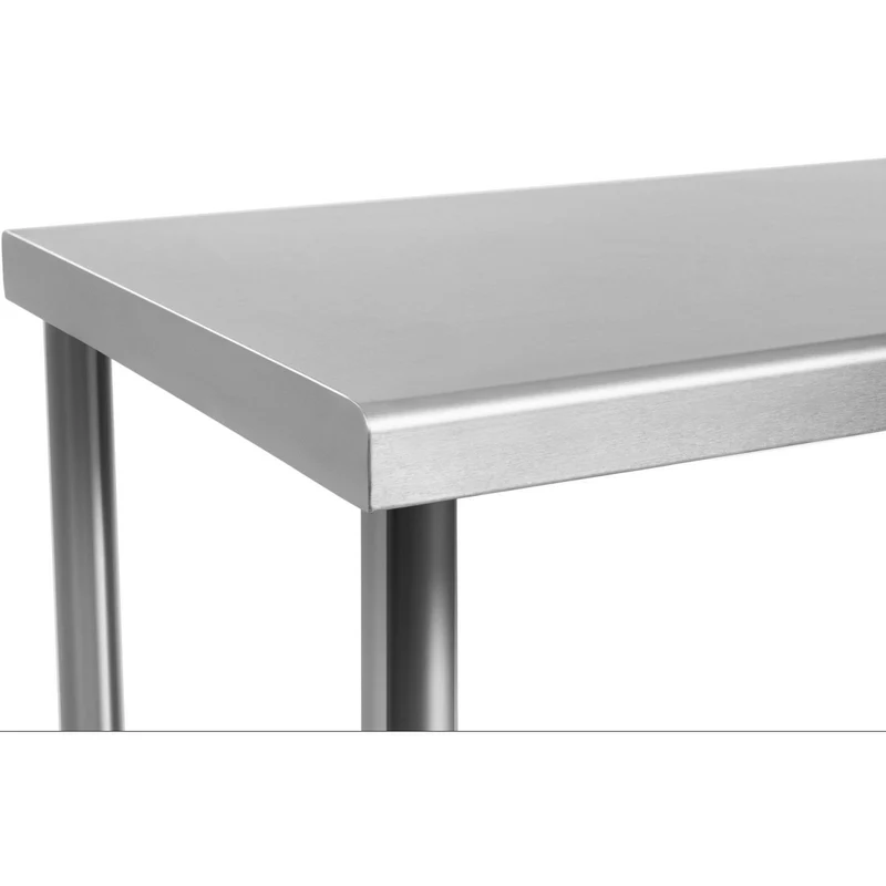Table de travail cuisine professionnelle acier inoxydable 200 x 60 cm 14_0003644