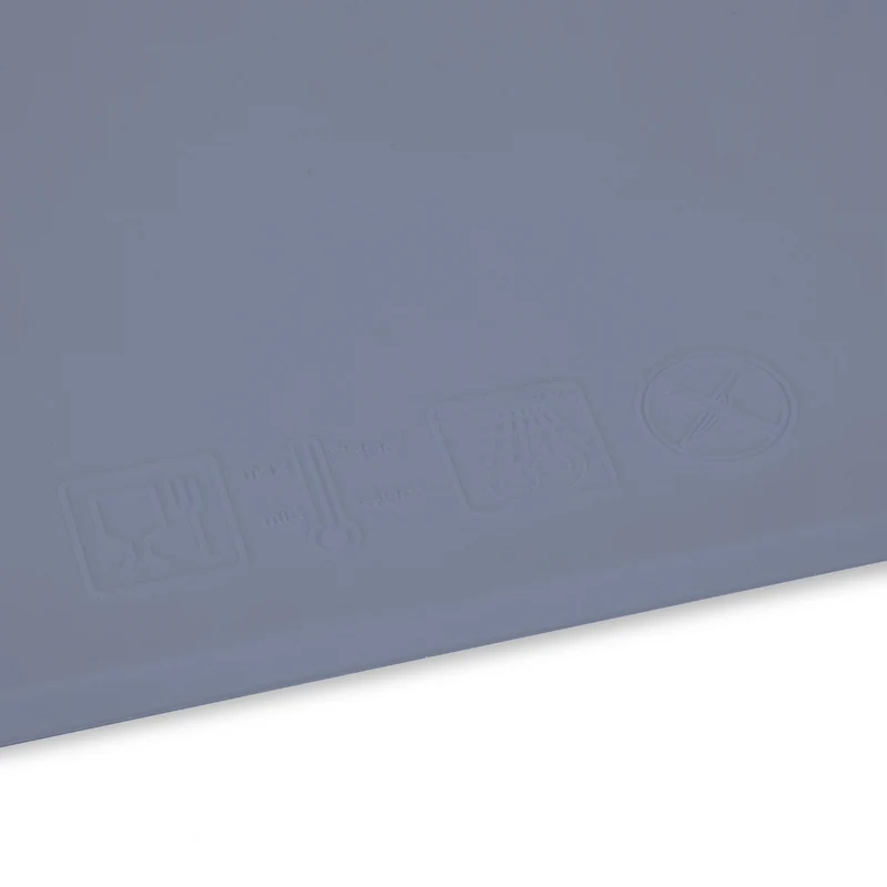 Lot de 2 sets de table antidérapants pour enfants 47,5 x 26,5 cm forme nuage nettoyage facile en silicone bleu 13_0013689