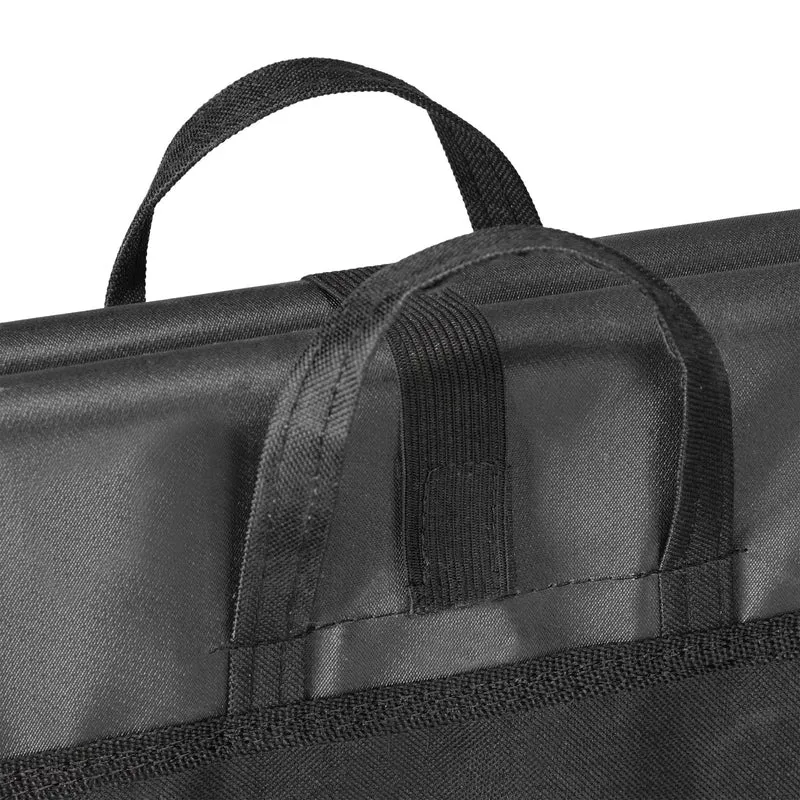 Brouette de jardin pliable légère pour vos travaux 87 x 52 x 20 cm avec poignées ergonomiques en acier noir 13_0010620