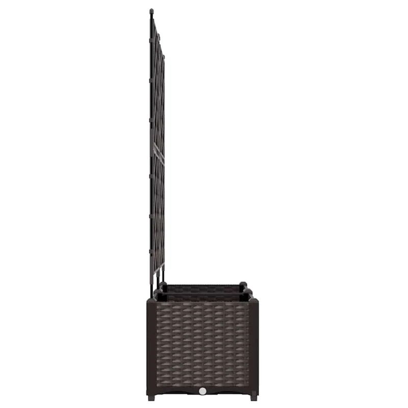 Lot de 2 cache-pots de jardin 80 x 40 x 143 cm durables style moderne en acier marron 02_0058513