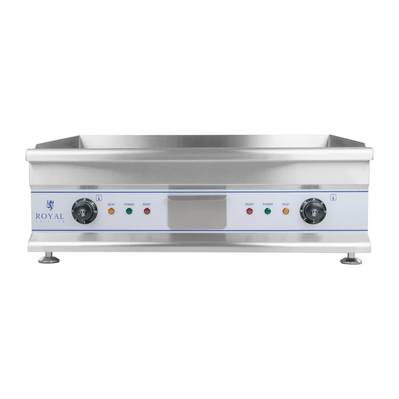 Plancha électrique lisse - 75cm - 2 x 3.2kW acier inox professionnel 3614042
