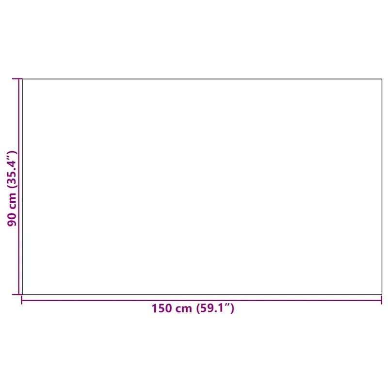 Tapis d'entrée rectangulaire moderne 90 x 150 cm anti-salissures ambiance cosy en polyamide gris 02_0057973