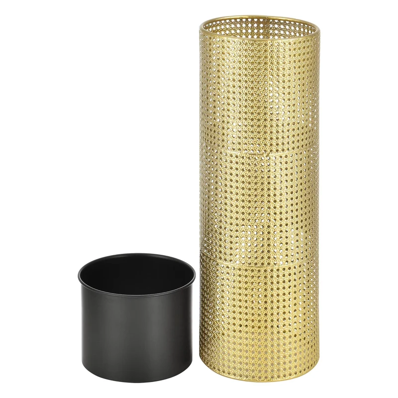 Ensemble lot pots bacs de fleur set cache pot vases doré noir 03_0005158