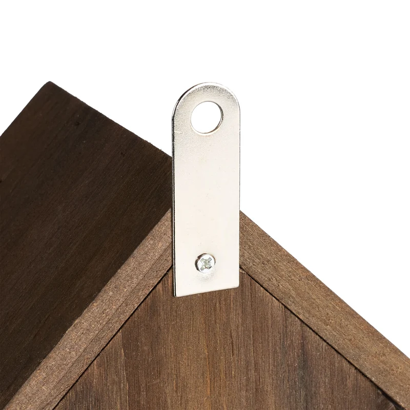 Hôtel à insectes abri suspendu jardin ouvert facile 30 x 20 x 10 cm en bois naturel 13_0015253