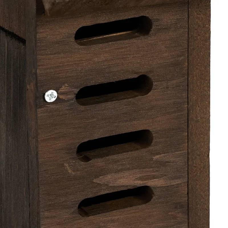 Hôtel à insectes abri suspendu jardin ouvert facile 30 x 20 x 10 cm en bois naturel 13_0015253