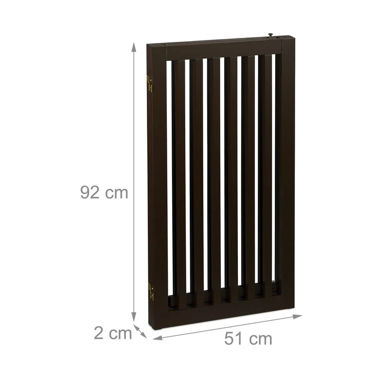 Barrière de sécurité pliable pour animaux protection escaliers cheminée 92 x 70 x 5 cm en métal gris 13_0011431