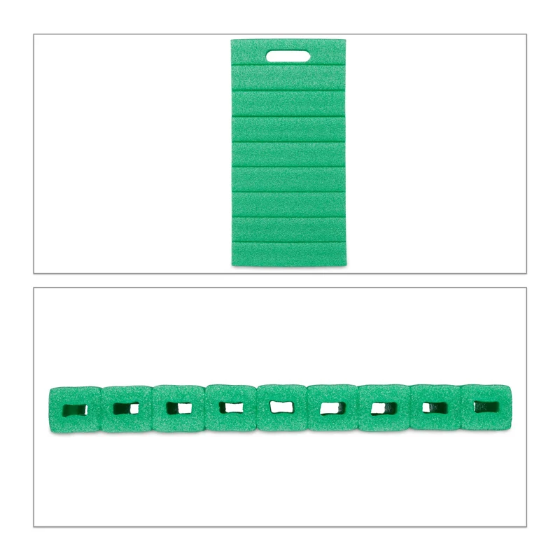 Lot de 3 coussins de genoux ergonomiques pour jardinage confortables 50 x 30 x 10 cm en mousse verte 13_0010844