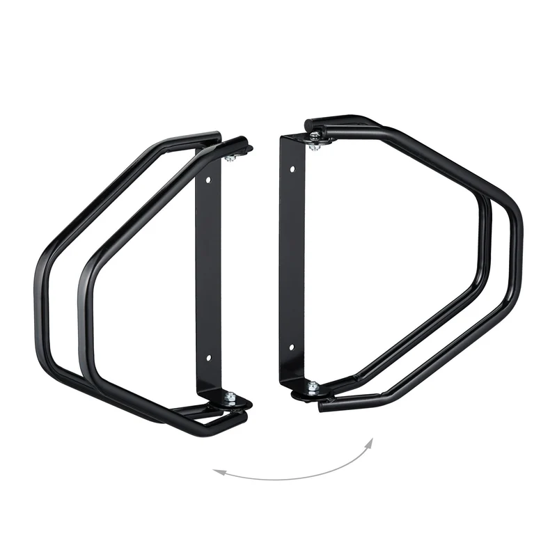 Support mural pour vélo peu encombrant garage cave 25 x 15 x 10 cm en métal gris 13_0015533