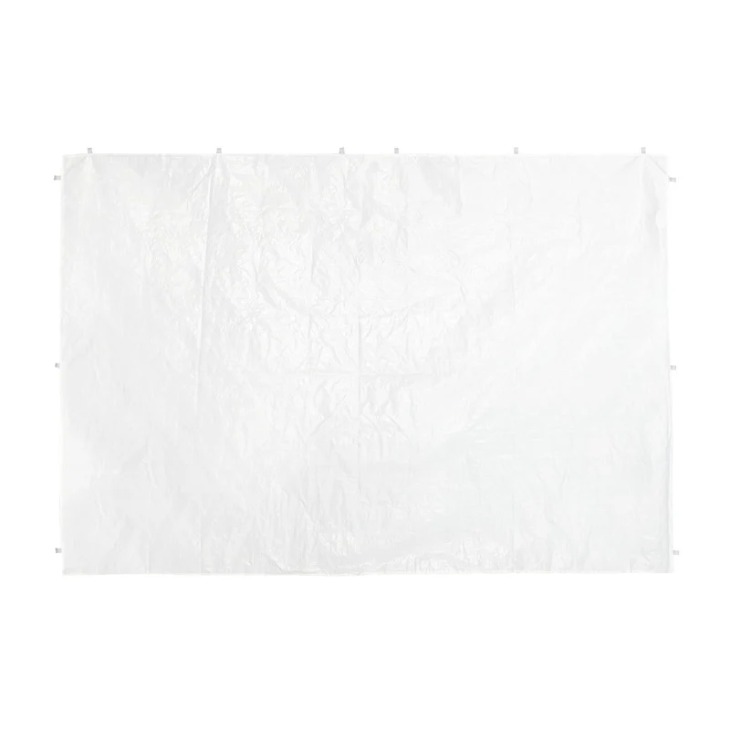 Lot de 2 parois latérales imperméables pour pavillon jardin 200 x 150 cm en tissu PE blanc 13_0010633