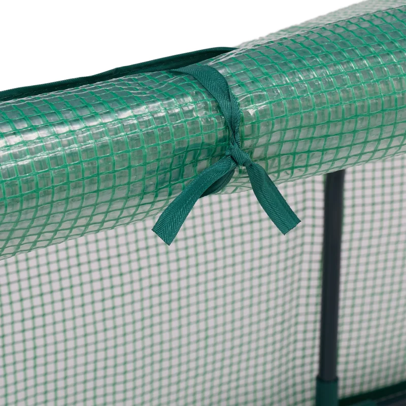 Serre de jardin portable pratique pour légumes 200 x 100 x 100 cm en PE vert 13_0015031