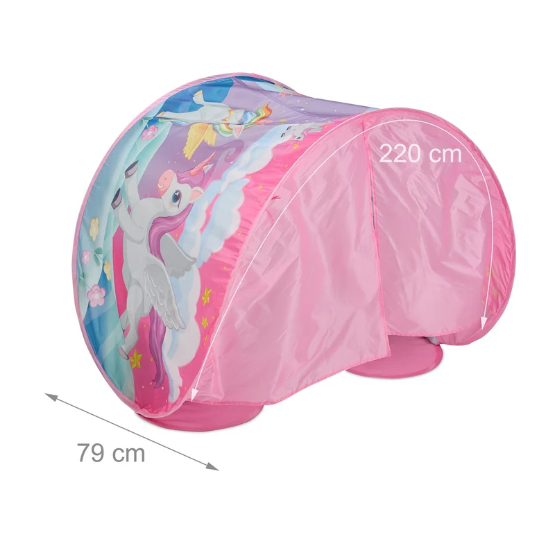 Tente pour enfant multicolore design chaleureux 220 x 79 cm stimule l'imagination en polyester multicolore 13_0015544