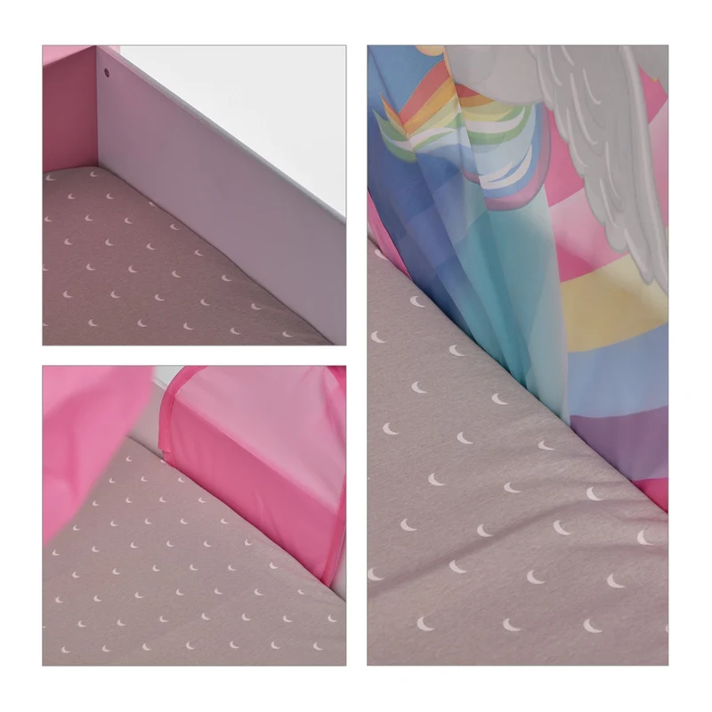 Tente pour enfant multicolore design chaleureux 220 x 79 cm stimule l'imagination en polyester multicolore 13_0015544