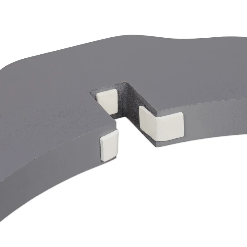 Barrière de sécurité pliable pour animaux 70 x 100 cm installation flexible 4 pans en PVC gris 13_0011288