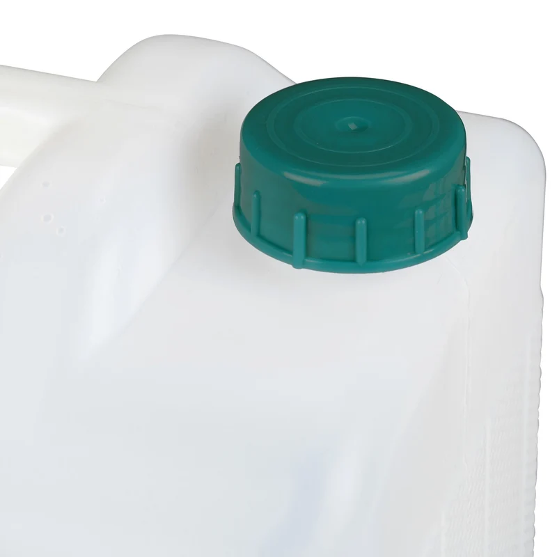 Bidon d'eau douce transportable avec robinet 38 x 22 x 39 cm idéal camping pratique en plastique blanc 13_0010597