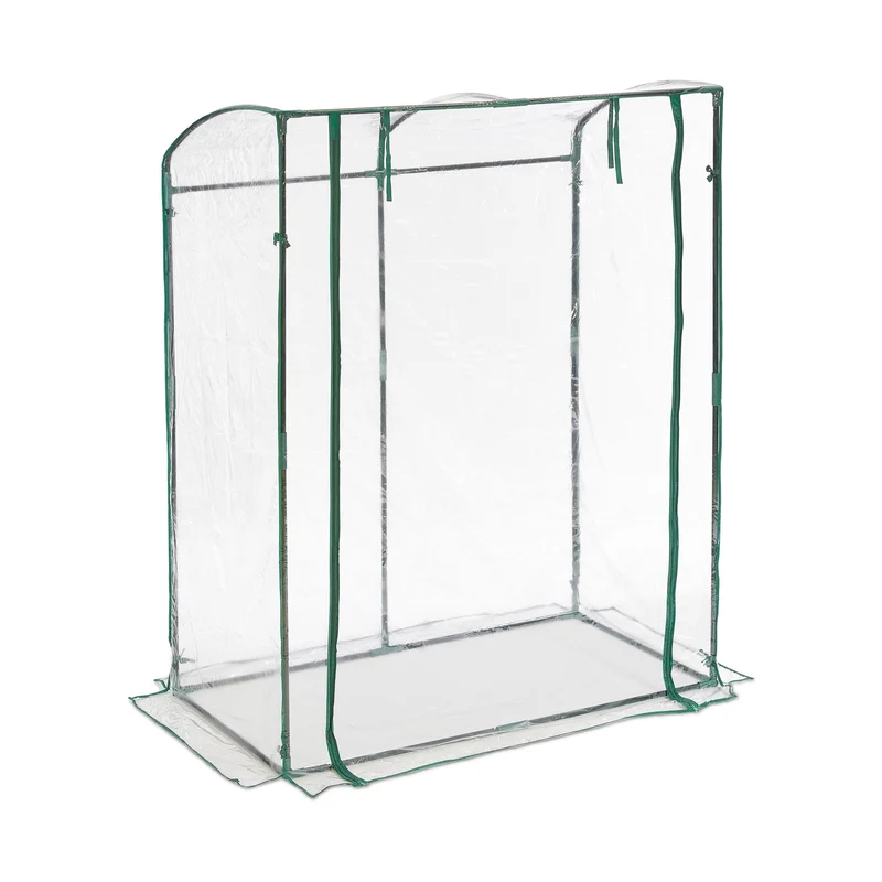 Serre de jardin pour tomates et plantes chaudes 200 x 100 x 100 cm en PVC translucide 13_0011948