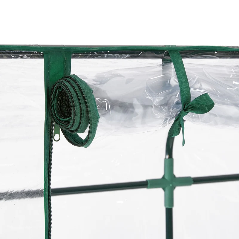 Serre de jardin pour tomates et plantes chaudes 200 x 100 x 100 cm en PVC translucide 13_0011948