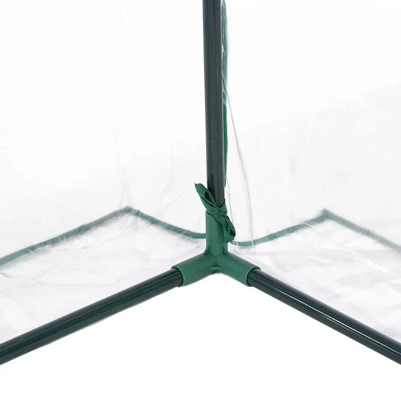 Serre de jardin pour tomates et plantes chaudes 200 x 100 x 100 cm en PVC translucide 13_0011948