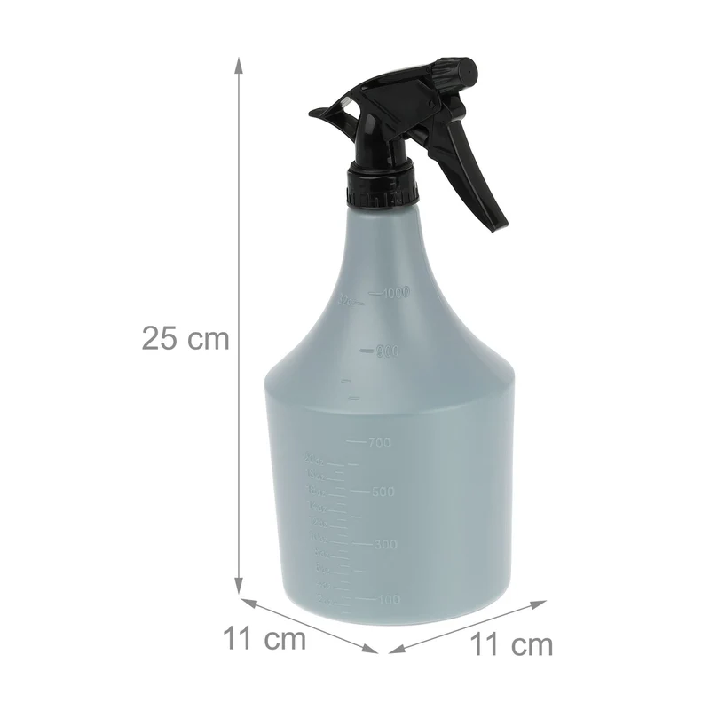 Lot de 2 vaporisateurs multifonctionnels 1 L jardin maison avec embout réglable en plastique transparent 13_0011853